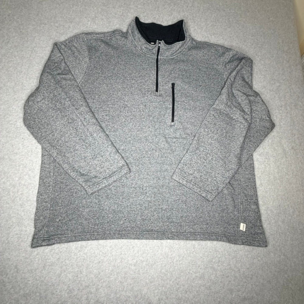 Magellan Outdoors Mens 3XL Heather Gray Quarter Zip Pullover Moisture Wicking‎